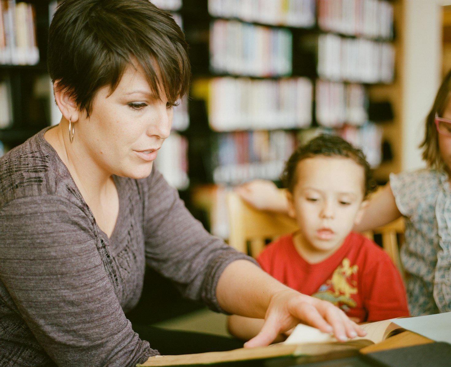 School psychologist working one-on-one with a student